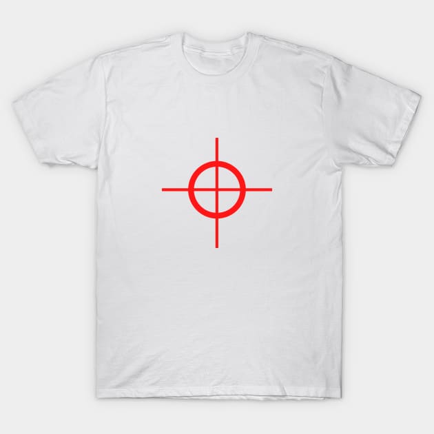 red target location design T-Shirt by Artistic_st